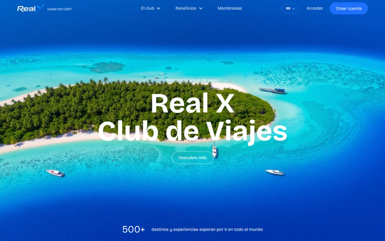 Sitio web de RealX